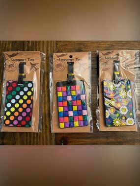 Durable Multicolor Travel Luggage Tags: Variety Available